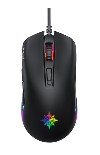 Inca IMG-GT14 Pro Souris Optique de Jeu 3600 DPI Logo RVB