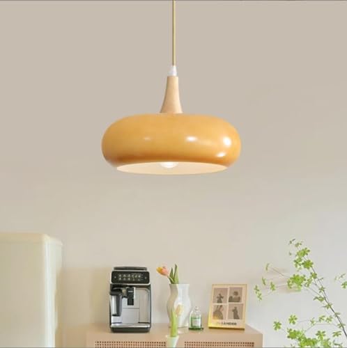 Lustre Verre Suspendu 28 cm Éclairage Doux pour Table de Chevet