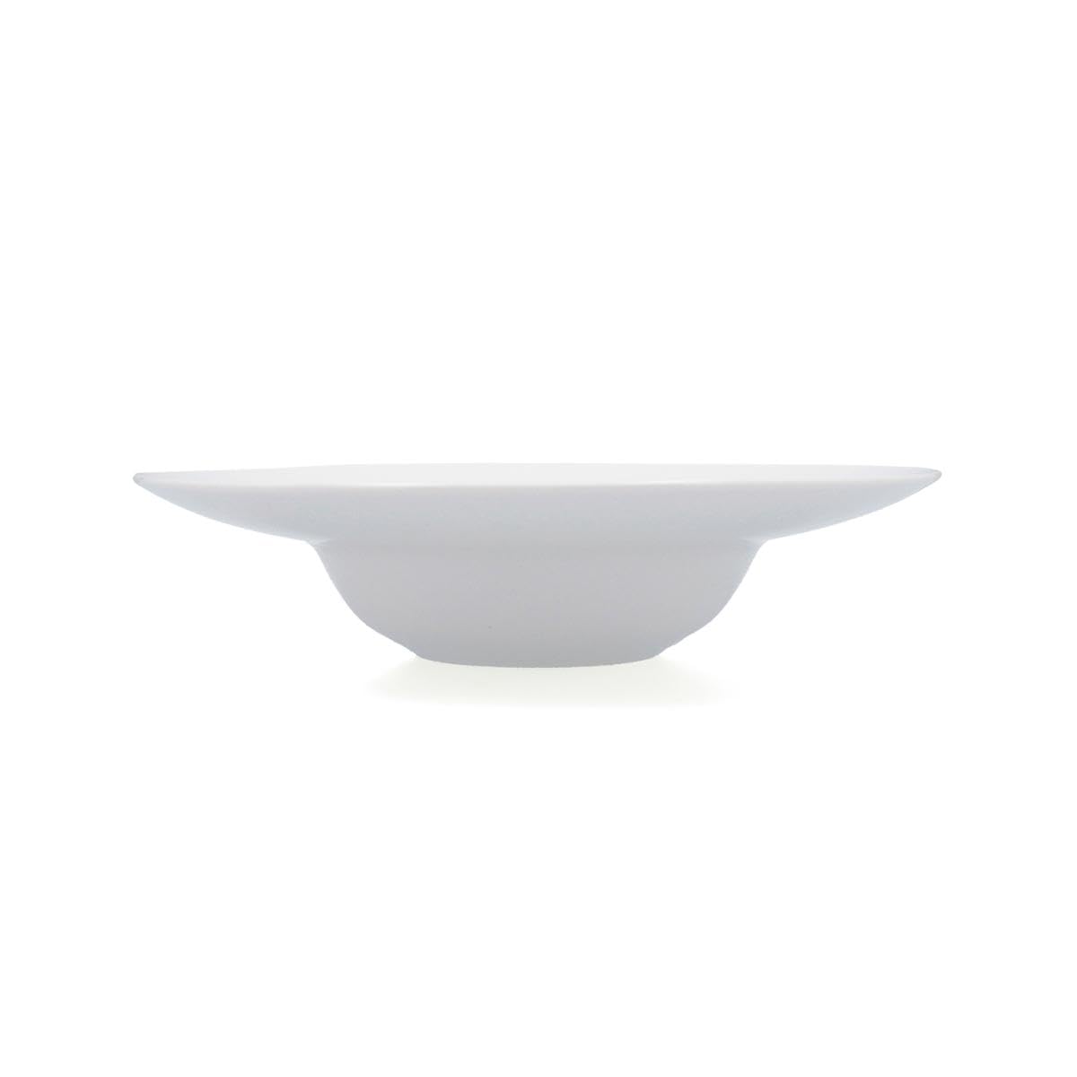 Quid Set de 6 platos risotto Select de porcelana 26,5 cm | Blanco, Porcelana, formato redondo, acabado brillo, 26,5 cm, 6 piezas, apilable, apto para microondas, apto para frigorífico