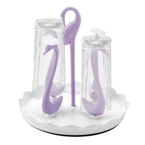 Soporte Secador para Biberones,Organizador Elegante para Vasos - Organizador de Encimera para Cocina y Alimentación con Estante Secador y Drenaje para Lavado de Utensilios