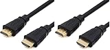 Libox® HDMI Kabel High Speed mit Ethernet (4K, Ultra HD, Full HD, 3D) (3m, HDMI) (Packung mit 2)