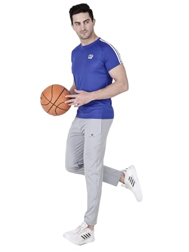 Image of Men Round Neck Half Sleeve Regular Comfort Dry-Fit Activewear Sports T-Shirt Pack of 1 Multicolour