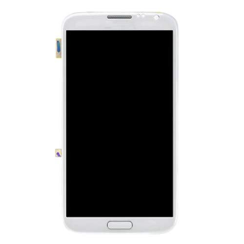 Écran LCD avec châssis pour Galaxy Note II N7105 blanc - 2