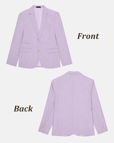 Image of Bofan Linen Boys Blazer Formal Suit Jackets for Boy Outwear Jacket & Coats for Kids Boys' Fashion Summer Wedding Outfit