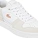 Lacoste Womens T-Clip Set Sneaker, WHT/LT PNK, 7.5