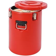 42.3 QT Insulated Soup Container, Commercial Food Warmer for Hot or Cold, 40 L Hot Box for Catering, Thermal Food Jar with Buckles and Handles, Stainless Steel Lining with Lid, 10-15H Insulation Time