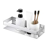KES Bathroom Shelf Stainless Steel Bath Shower Shelf Basket Caddy Rustproof Square Modern Style Wall...