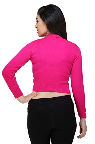 Image of Women Winter Wear V-Neck Full Sleeves Regular Fit Woollen Blouse