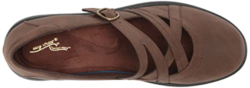 Easy Street Women's Wise Ballet Flat Mary Jane, Tan/Gore, 8.5 #TOP4