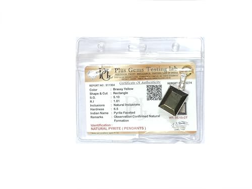 Image of ASTROGHAR Natural Pyrite Crystals Lab Test Certified Pendant