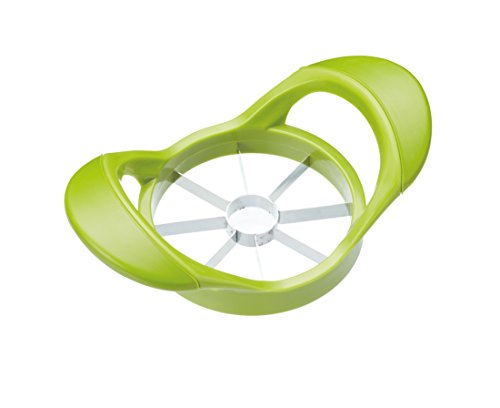 Kitchen Craft Healthy Eating Soft-Grip Apple Corer and Slicer – Green, Plastic, 5,5 x 10,5 x 17,5 cm