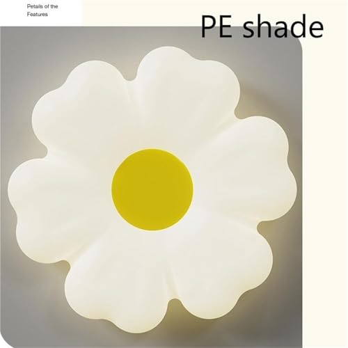 Plafonnier LED floral à intensité variable avec diffuseur blanc laiteux jaune moderne - 5