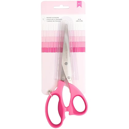 American Crafts Fringe Scissors 8'-Pink