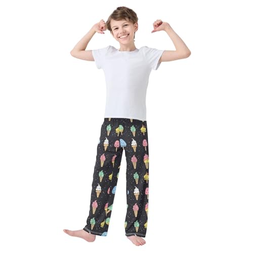 Pajama Bottoms, Pajamas Long Pant Ice Cream Lounge Wear Casual Sleep Pants Soft Pjs Sleepwear2