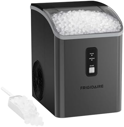 Frigidaire Countertop Crunchy Chewable Nugget Ice Maker, 33lbs pe...