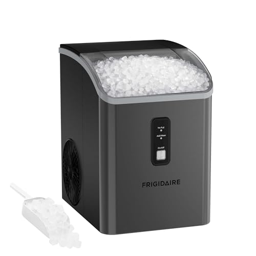 Frigidaire Countertop Crunchy Chewable Nugget Ice Maker 33lbs per Day Gunmetal
