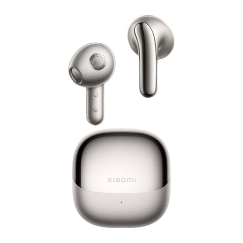 XIAOMI Buds 5 - In-Ear Kopfhörer mit 40dB Hybrid Active-Noise Cancelling, 39 Stunden Akkulaufzeit, Dual-Magnet Treiber & 5 EQ-Einstellungen, AI-Windgeräuschunterdrückung, Google Fast Pair, Grau