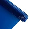 ONEART | 12 Gauge Clear Tinted Plastic Vinyl, 16"x48" See Through Vinyl Fabric-Navy Blue #1