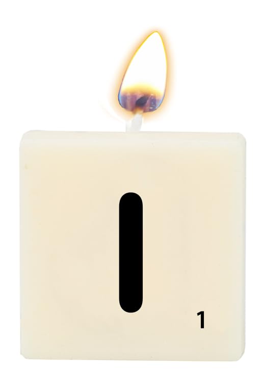 PD-Party 7040019 Letter Candle, Cream/Black, 4cm - Image 2