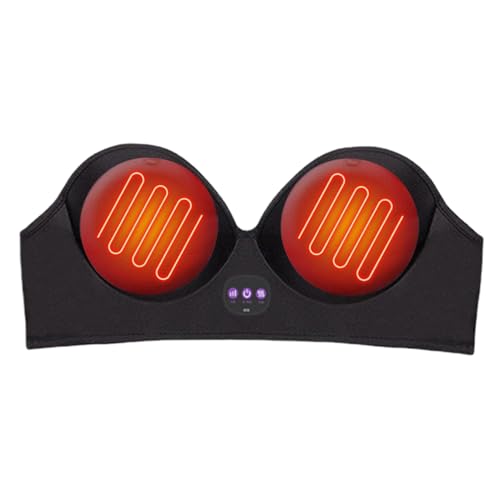 Masaje potenciador - masajeador de senos portátiles | Equipo de belleza inalámbrico con función de conformación 3D con modo de terapia cálida ideal para sesiones de bienestar de regalos para mujeres d