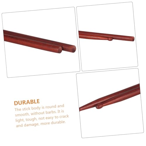 Baquetas de madera con superficie lisa para percusionistas, herramienta práctica para entrenamiento con peso y diversos estilos de batería, empaque de PVC miniatura 7