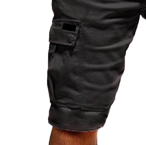 Mens Drawstring Conical Leg Short with Multi Pockets Cargo Stretch Short Tennis Basketball Sports Shorts3