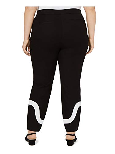 Alfani Plus Size Colorblock Hem Ankle Pants2