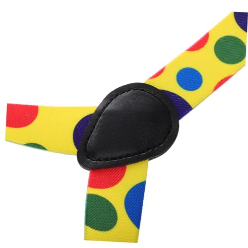 KESYOO 1 Set Dot Suspender and Bow Tie Costume Accessories for Halloween Parties Cosplay and Themed Events Comfortable and Safe2