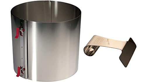 EKM Living Lares - Anillo para tartas (20 cm de altura + herramienta para cortar) Cover