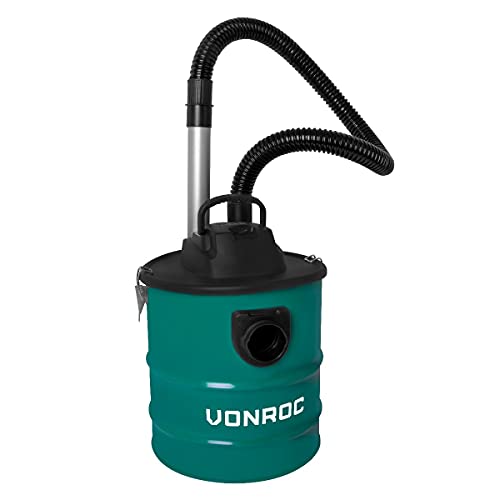 VONROC aspirador de cenizas 1600W - Depósito de 20L - Cable de alimentación de 3m - Para chimenea, barbacoa y taller - imagen 2