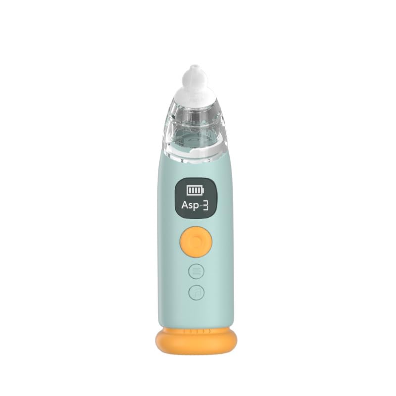 Nasensauger Baby Elektrischer Nasensauger Baby Staubsauger Wiederaufladbar mit 3 Saugstufen Musik und 3 Größen Silikon, 65KPa Nasensauger kann schnell und sanft verstopfte Nasen entfernen