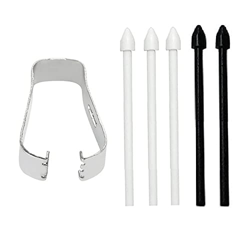 SINOTRACK® Lot de 1 stylet tactile pour SMTAB S7 Plus/Note 20/10/TAB S6/S7/S7 FE avec outil de capture de plume (3 blancs et 2 noirs)