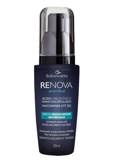 Antirrugas Renova Sérum Facial Ácido Hialurônico Preenchedor de Rugas e Clareador 30ml