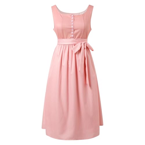 Robe de cosplay bavaroise élégante pour femme avec gilet en dentelle fine et finitions premium
