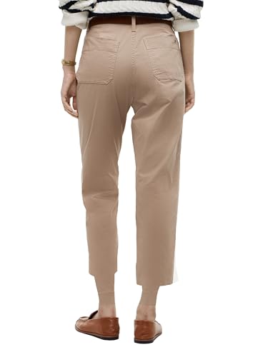 Image of Tommy Hilfiger Women's Twill Straight Chino Pants with Stretch Mid Rise Ankle Pants