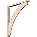 Ekena Millwork BKT0402X34X40THR03SDF Thorton Arts and Crafts Smooth Bracket w/Offset Brace, Douglas Fir