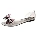 Fat Women 's Sandalen Boden Mode Summer Fish Sandalen Boden Mund Sandalen Frauen Jelly Sandalen Frauen flach, rouge, 37 EU
