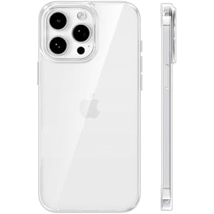 TORRAS Crystal Clear for iPhone 13 Pro Max Case 6.7", Long Lasting Clarity, Anti-Yellowing, Ultra-Thin Slim Fit, Soft Silicone Protection Cover Phone Cases for iPhone 13 Pro Max, Clear