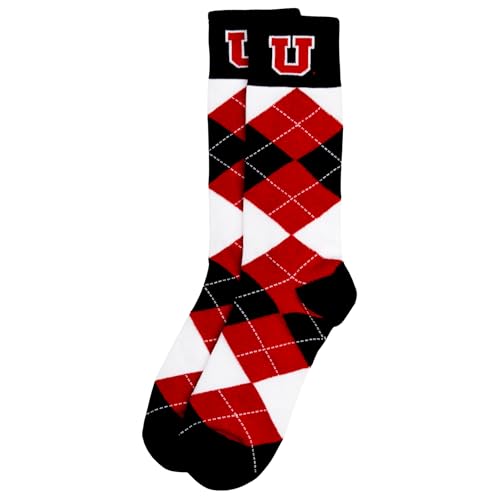 Donegal Bay Utah Utes Argyle Dress Socks - NCAA Officially Licensed