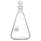 stonylab Glas Erlenmeyer Flasche mit Stopper, 1000 ml Borosilikatglas Schwere Mauer Kolben mit 24/40 Standard Kegel Außenfuge und Glasstopper