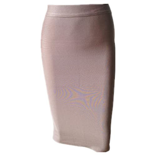 Jupe longueur genou abricot CUOREZ taille 40 idéale pour le bureau