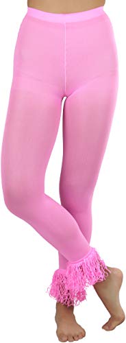 Image of ToBeInStyle Women's Opaque Ankle Long Nylon Footless Fun Tights Pantyhose
