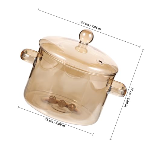 Marmite en verre borosilicate saine sans transfert chimique pour plaque électrique - 3