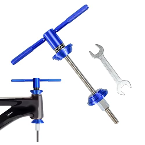 Xygobla Bike Bearing Press Tool with Spanner General Bicycle Headset Press Tool Kit Aluminium Alloy Bearing Bike Bottom Bracket & Headset Installation Removal Kit Cycle Repair Tools Cycling Equipment