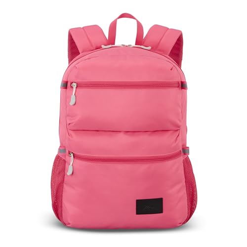 Image of High Sierra Everclass Backpack - Travel or Work Laptop Bookbag with 360 Reflectivity, Dual Water Bottle Pockets & Fits Laptops Up To 15.6 inch, One Size, THRIFT PINK