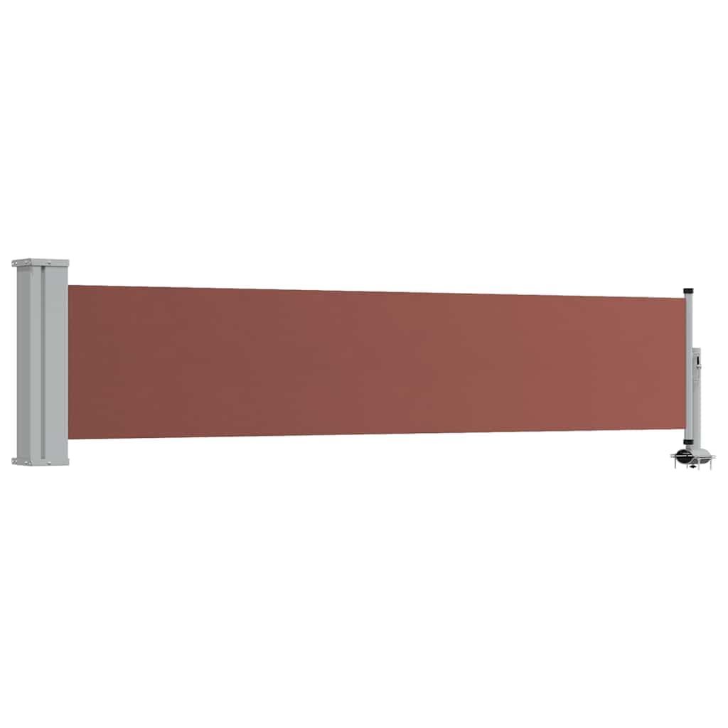 Protection contre le vent marron pour créer un cocon sur le balcon