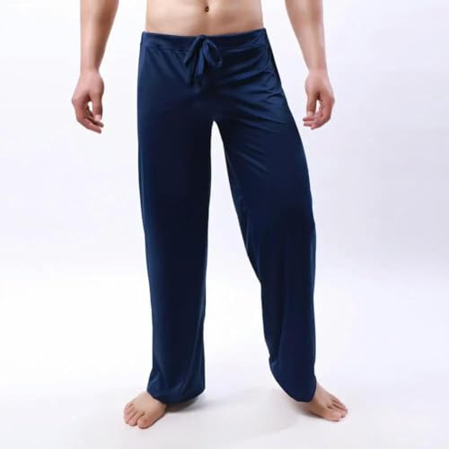 KOSTEN Pajama Pants Men Length Men Yoga Pants Quick Dry Pajama Pants Elastic Waist Plus Size Men Trousers4