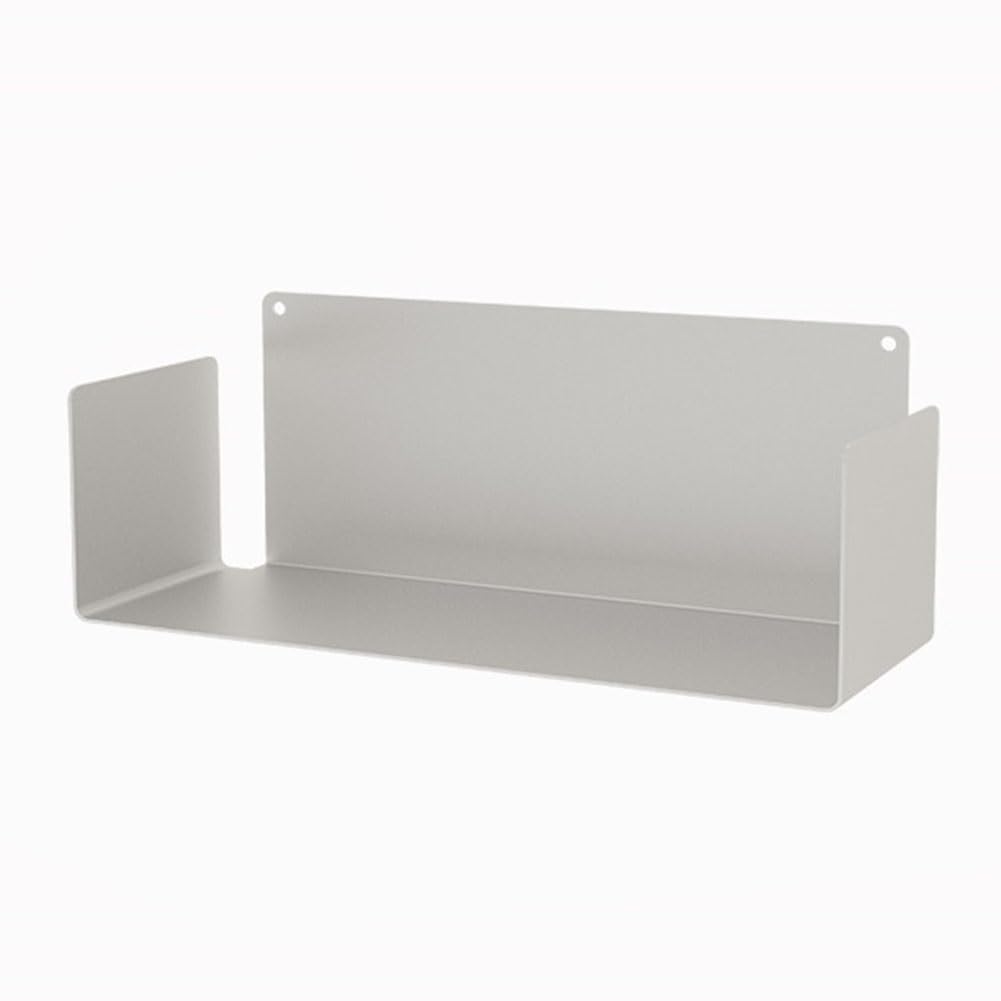 exproyzk Estantes flotantes de Metal - Estanterías - Estante Decorativo de Pared de Acero para baño, Cocina, Sala de Estar y Tiendas minoristas(Silver,40x20x20cm)