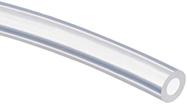 uxcell Silicone Tubing 3/16"(5mm) ID x 5/16"(8mm) OD 3.3ft(1m) Silicone Rubber Tube Air Hose Pipe for Pump Transfer Clear