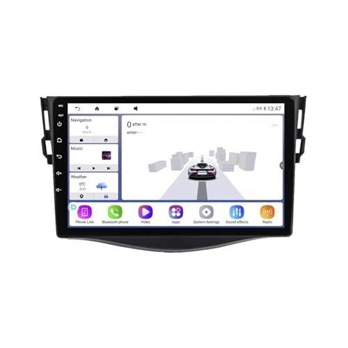 Radio de coche para Toyota RAV4 2006-2012 con pantalla táctil, WiFi, Bluetooth y Android Auto